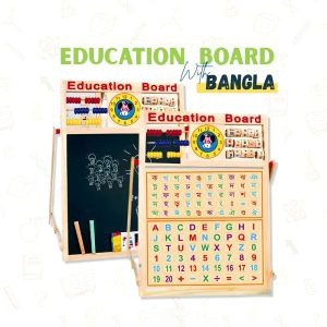 Premium 3-in-1 Wooden Educational Easel