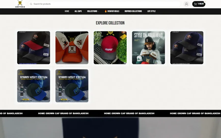 Hattrix Ecommerce Store — Ecommerce