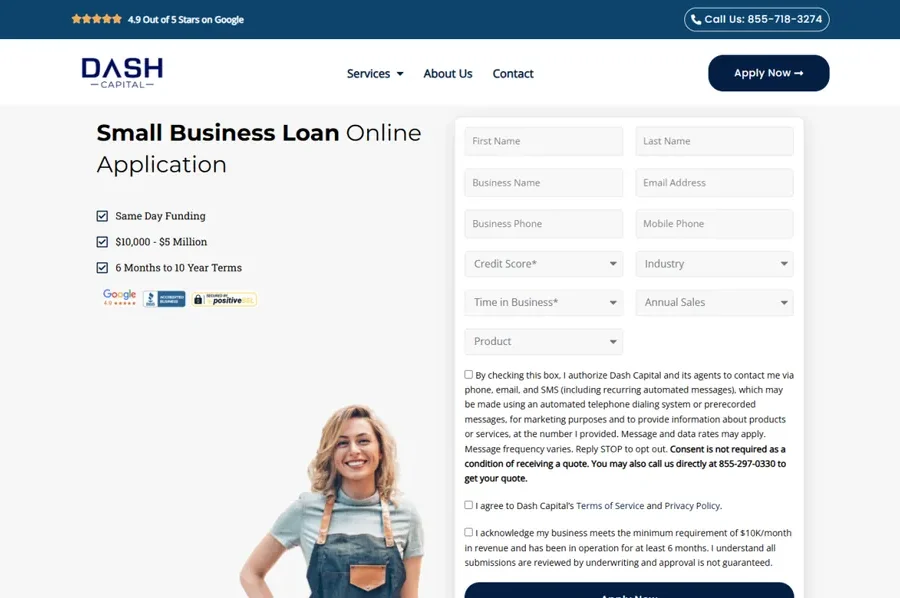 Dash Capital — Business Website
