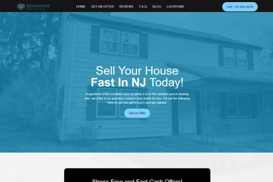 Savannah Properties — Business Website