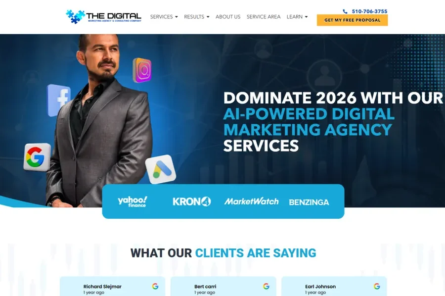 Digital Marketing Services — Landing Page
